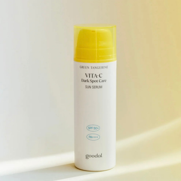 Tooniv Päikesekaitsekreem Goodal Green Tangerine Vita C Dark Spot Care Sun Serum SPF50+ PA++++ 50ml - Image 3