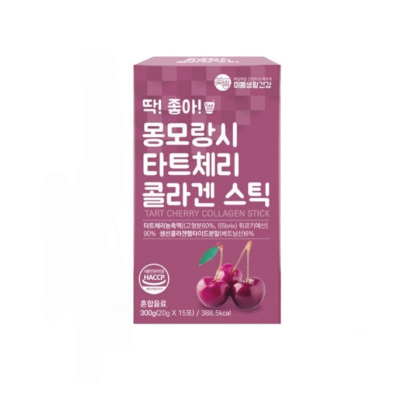 Kirsimaitseline Kollageeniželee Pulgad Tervele Nahale Mippeum Tart Cherry Collagen Jelly Stick - Small Box (15pcs)