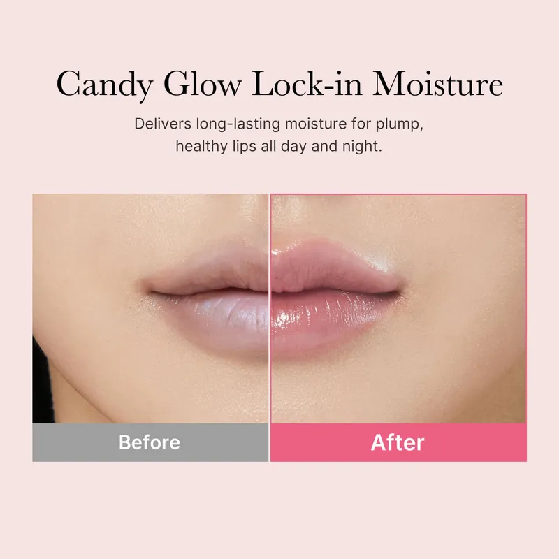 Medicube PDRN Lip Sleeping Mask before and after