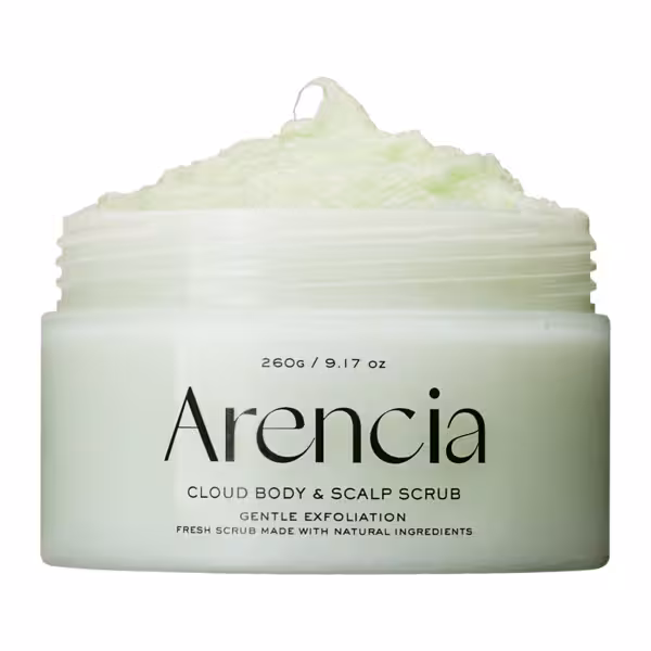 Sügavpuhastav Keha- ja Peanaha Koorija Arencia Fresh Cloud Body & Scalp Scrub Geranium & Primrose 260g