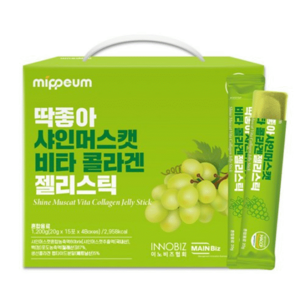 Viinamarjamaitseline Kollageeniželee Pulgad Tervele Nahale Mippeum Shine Muscat Vita Collagen Jelly Stick