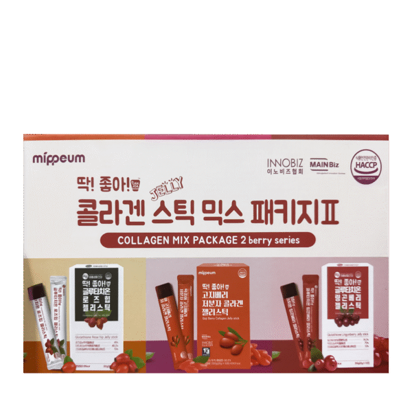 Kollageeniželee Komplekt Kolmes Maitses Mippeum Berry Series Collagen Stick Mix Package 15tk x 3