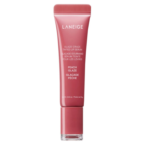 Koheselt Niisutav Huuleseerum Laneige Glaze Craze Peach Glaze Tinted Lip Serum 12g