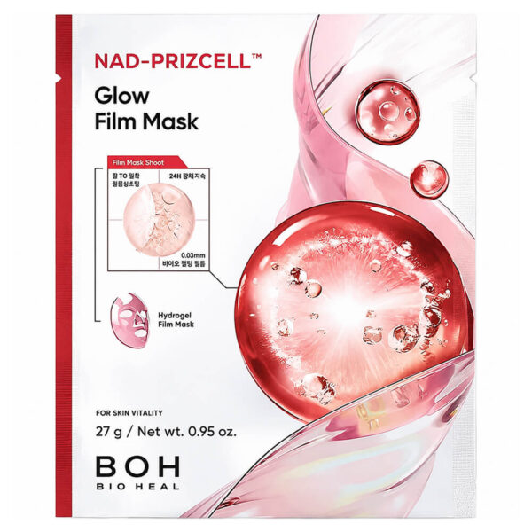 Vananemisvastane Mask Naha Sära Jaoks BIOHEAL BOH NAD-Prizcell Glow Film Mask