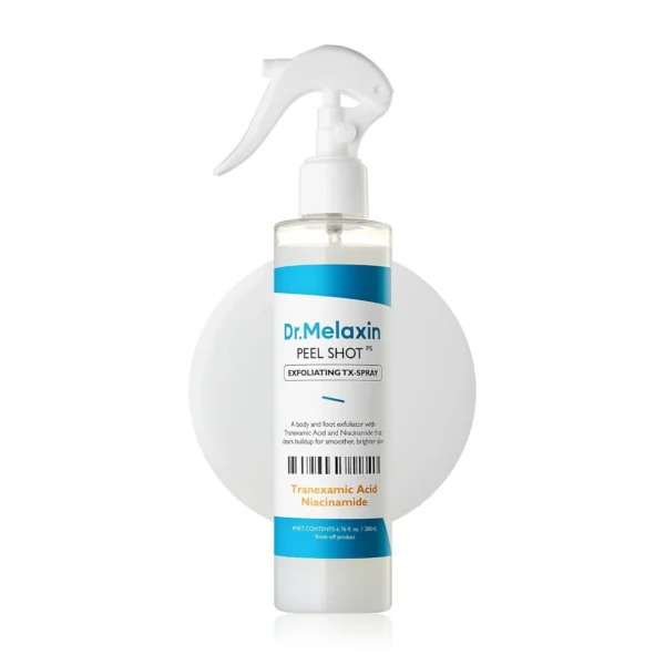 Kooriv Kehasprei Pigmendilaikude Vähendamiseks ja Nahatooni Ühtlustamiseks Dr. Melaxin Peel Shot Exfoliating TX Spray 200ml