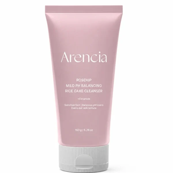 3-in-1 Puhastusvaht Kuivale Nahale Arencia Rosehip Mild pH Balancing Rice Cake Cleanser 150g | Healthyskin.ee