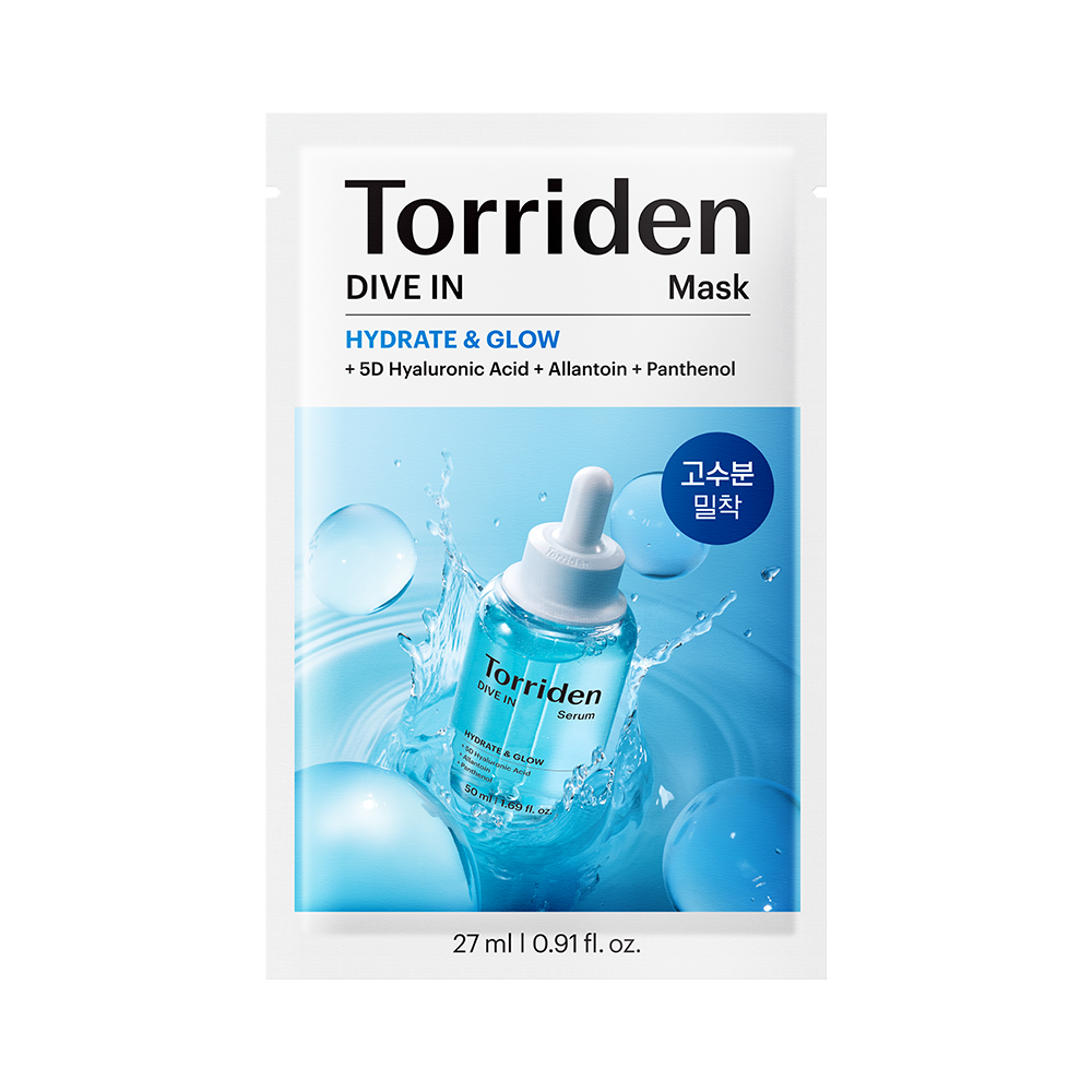 Hüaluroonhappega Niisutav Kangamask Torriden Dive In Hydrate & Glow Mask | Healthyskin.ee