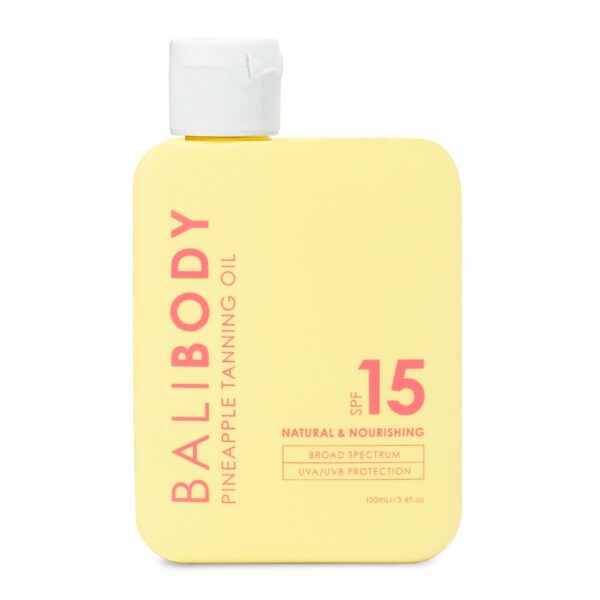 Päevitusõli Ananassiekstraktiga Bali Body Pineapple Tanning Oil 15 SPF 100ml | Healthyskin.ee