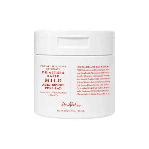 Koorivad Toonikupadjad Dr. Althea Rapid Mild Acid Rescue Pore Pad | Healthyskin.ee