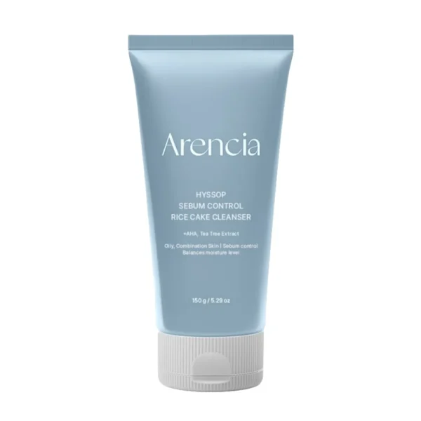 Rasueritust Reguleeriv Puhastusvahend Arencia Hyssop Sebum Control Rice Cake Cleanser 150g | Healthyskin.ee