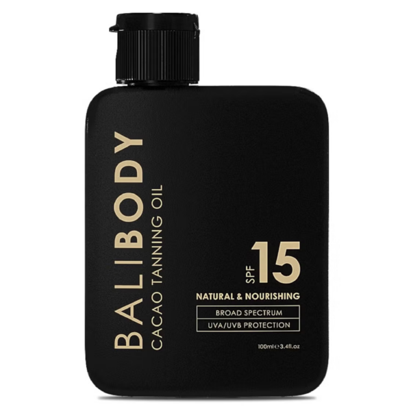 Päevitusõli kakaoga Bali Body Cacao Tanning Oil 15 SPF 100ml | Healthyskin.ee