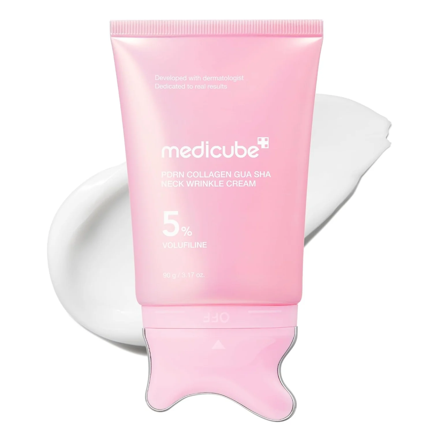 Pinguldav Kaela- ja Dekolteekreem Medicube PDRN Collagen Gua Sha Neck Wrinkle Cream 90g | Healthyskin.ee